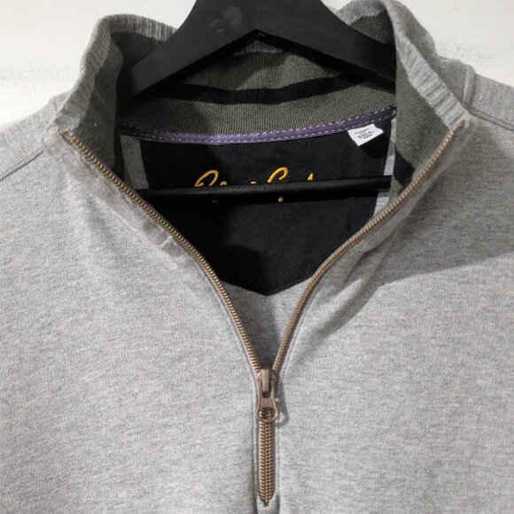 Robert Graham | Elliot Quarter-Zip Pullover In Light Grey - Picture 6 of 10